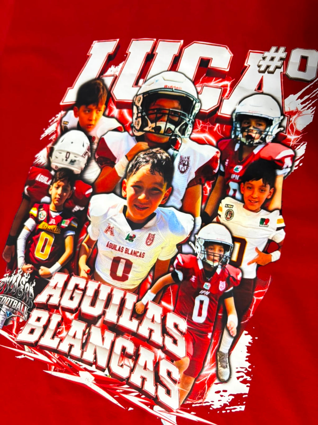 PLAYERA PERSONALIZADA FUTBOL AMERICANO-FIT NORMAL 🏈