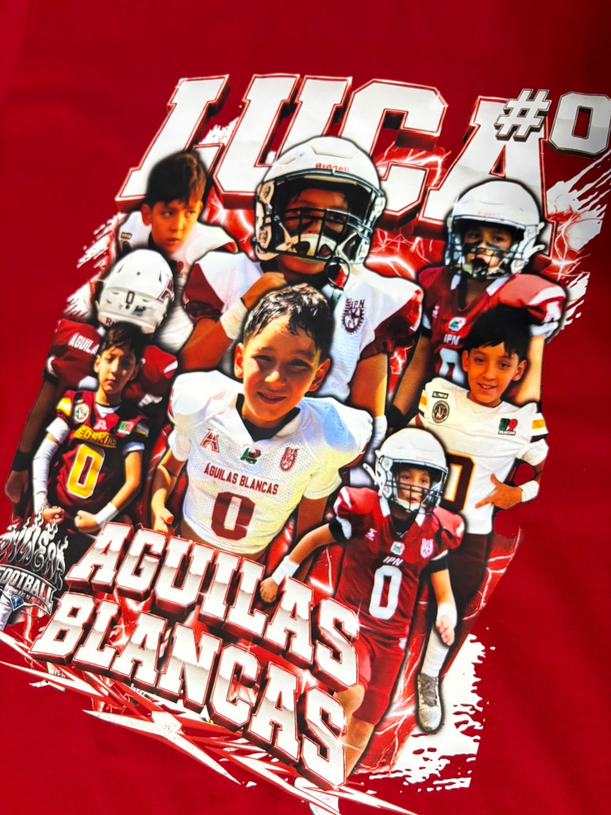 PLAYERA PERSONALIZADA FUTBOL AMERICANO-FIT NORMAL 🏈