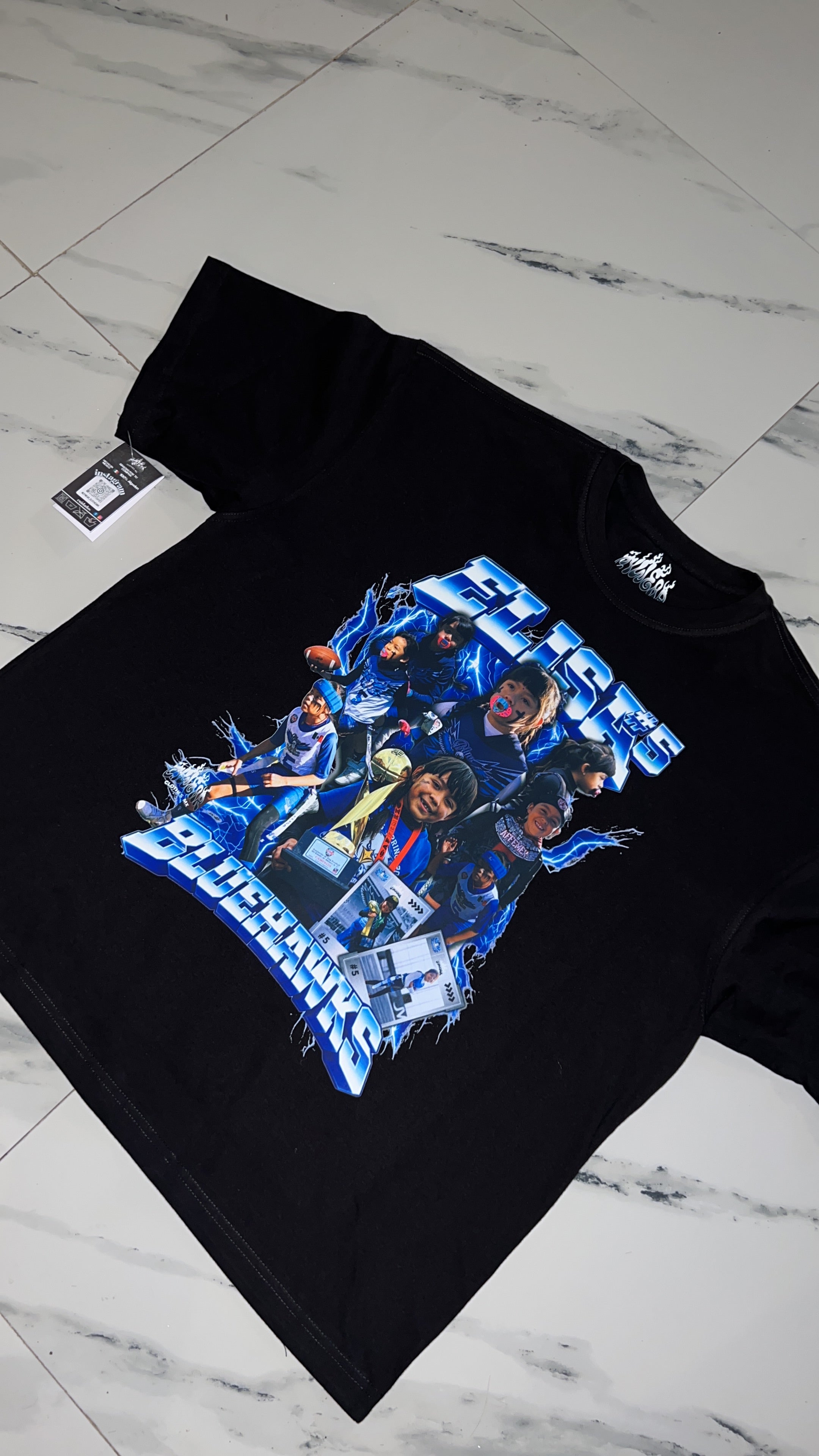 PLAYERA PERSONALIZADA FUTBOL AMERICANO- OVERSIZE 180G