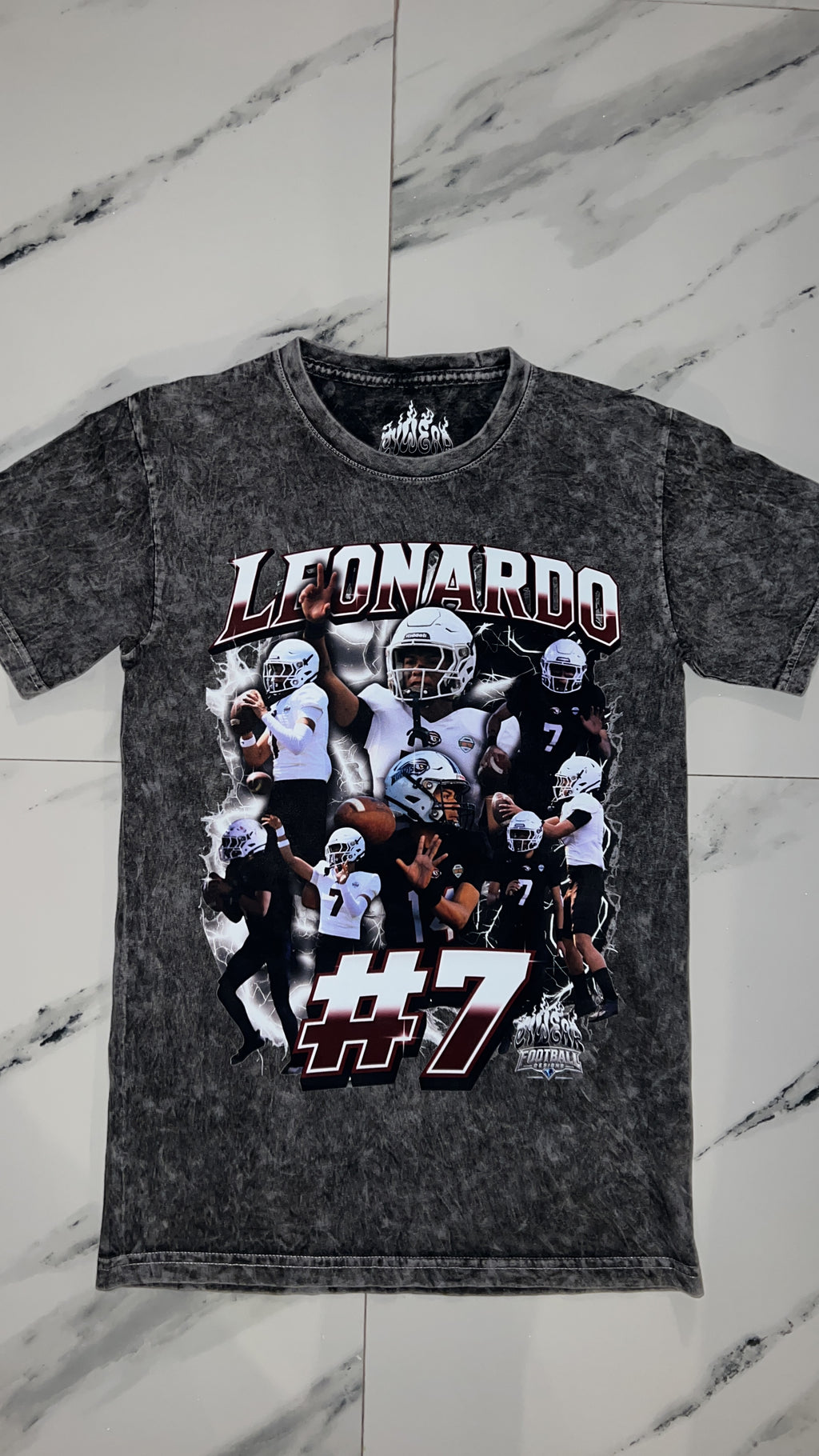 PLAYERA PERSONALIZADA FUTBOL AMERICANO- DESLAVADA