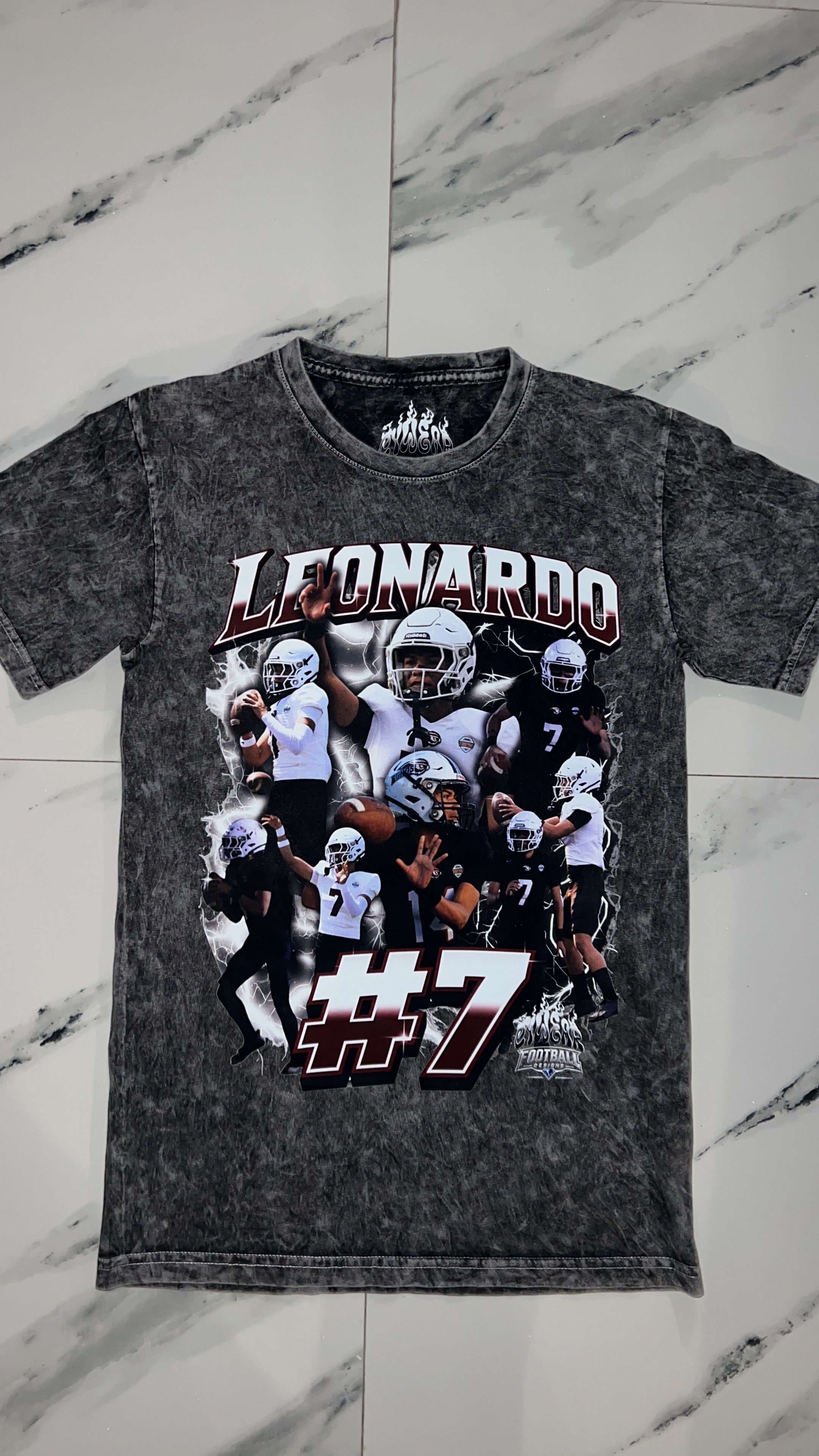 PLAYERA PERSONALIZADA FUTBOL AMERICANO- DESLAVADA