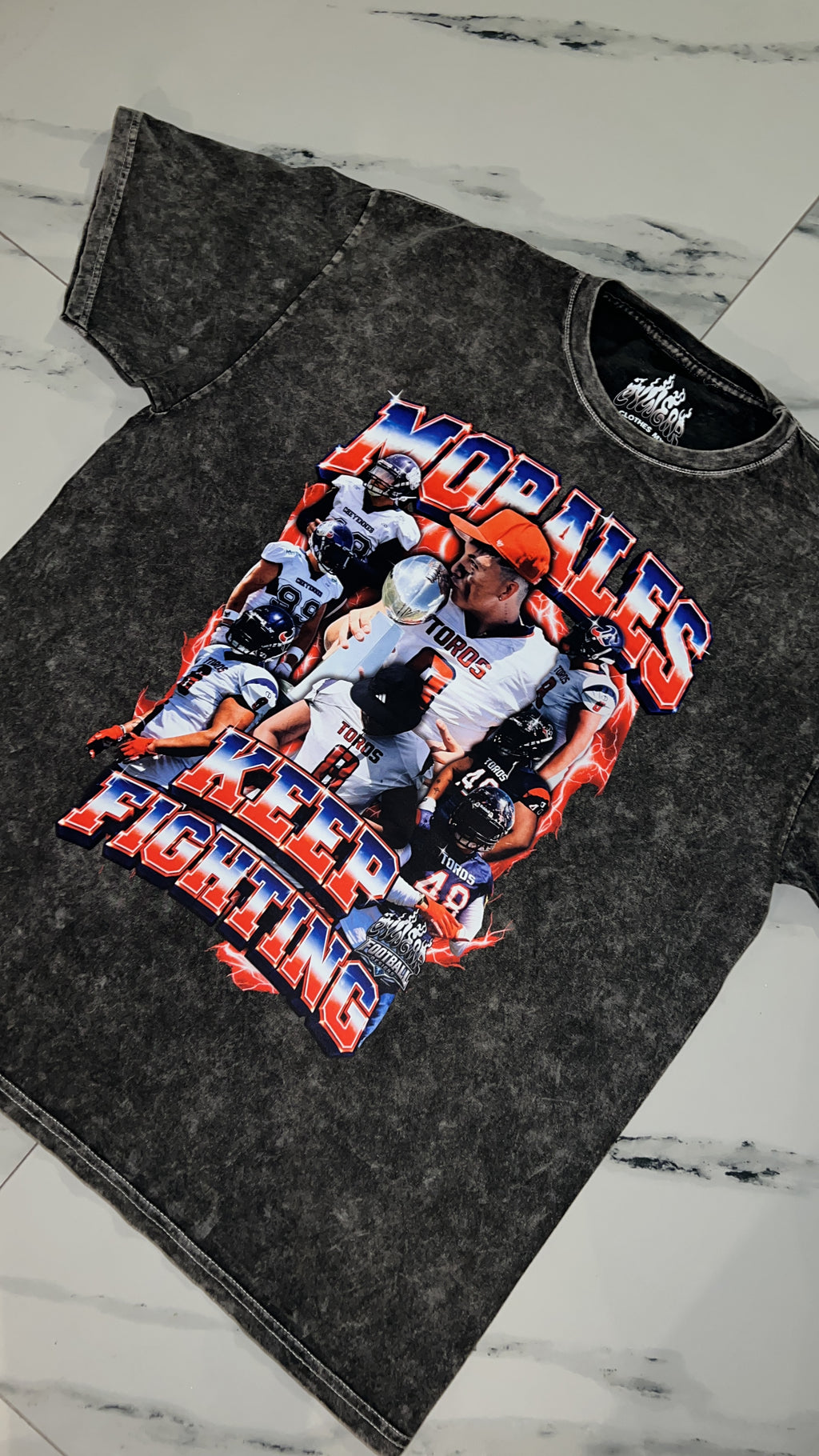 PLAYERA PERSONALIZADA FUTBOL AMERICANO- DESLAVADA