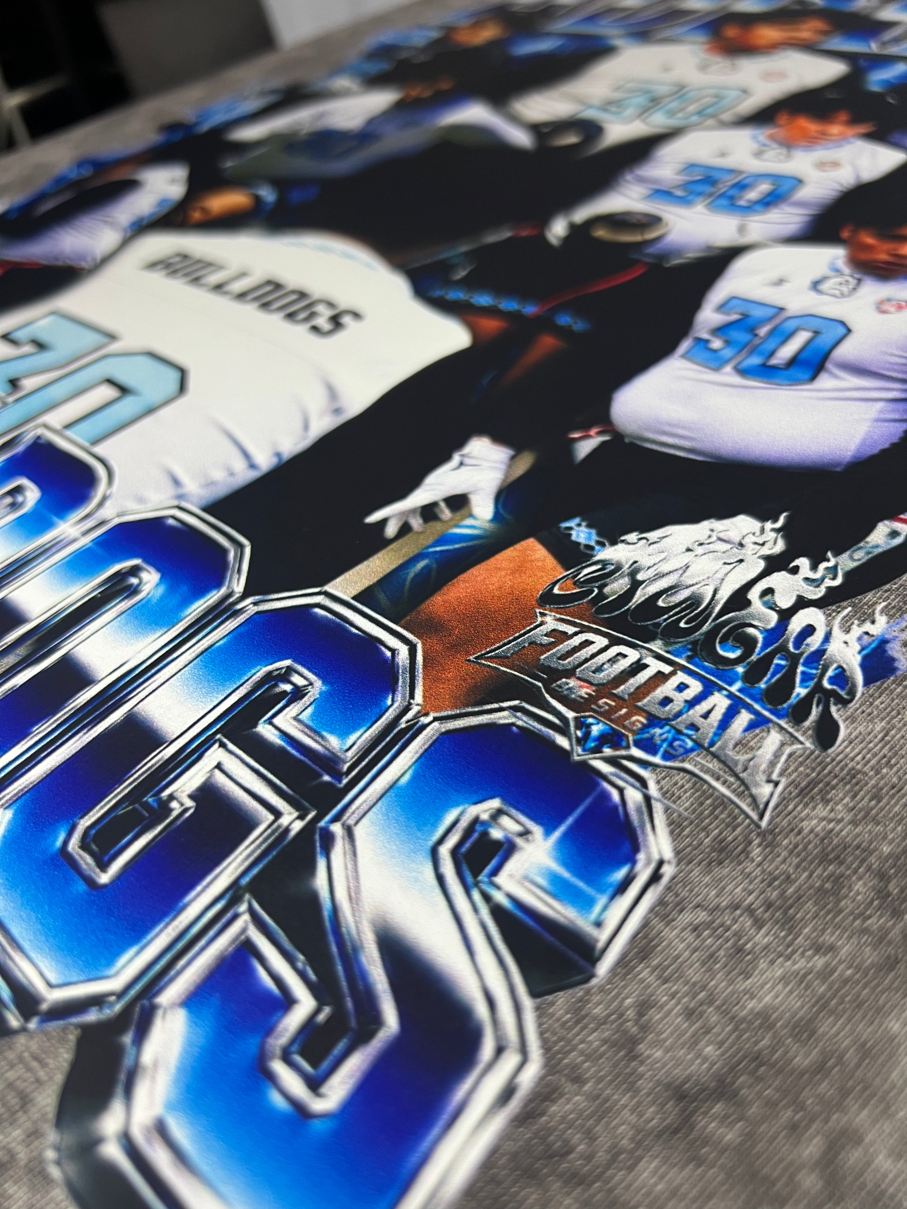 PLAYERA PERSONALIZADA FUTBOL AMERICANO- DESLAVADA 🏈
