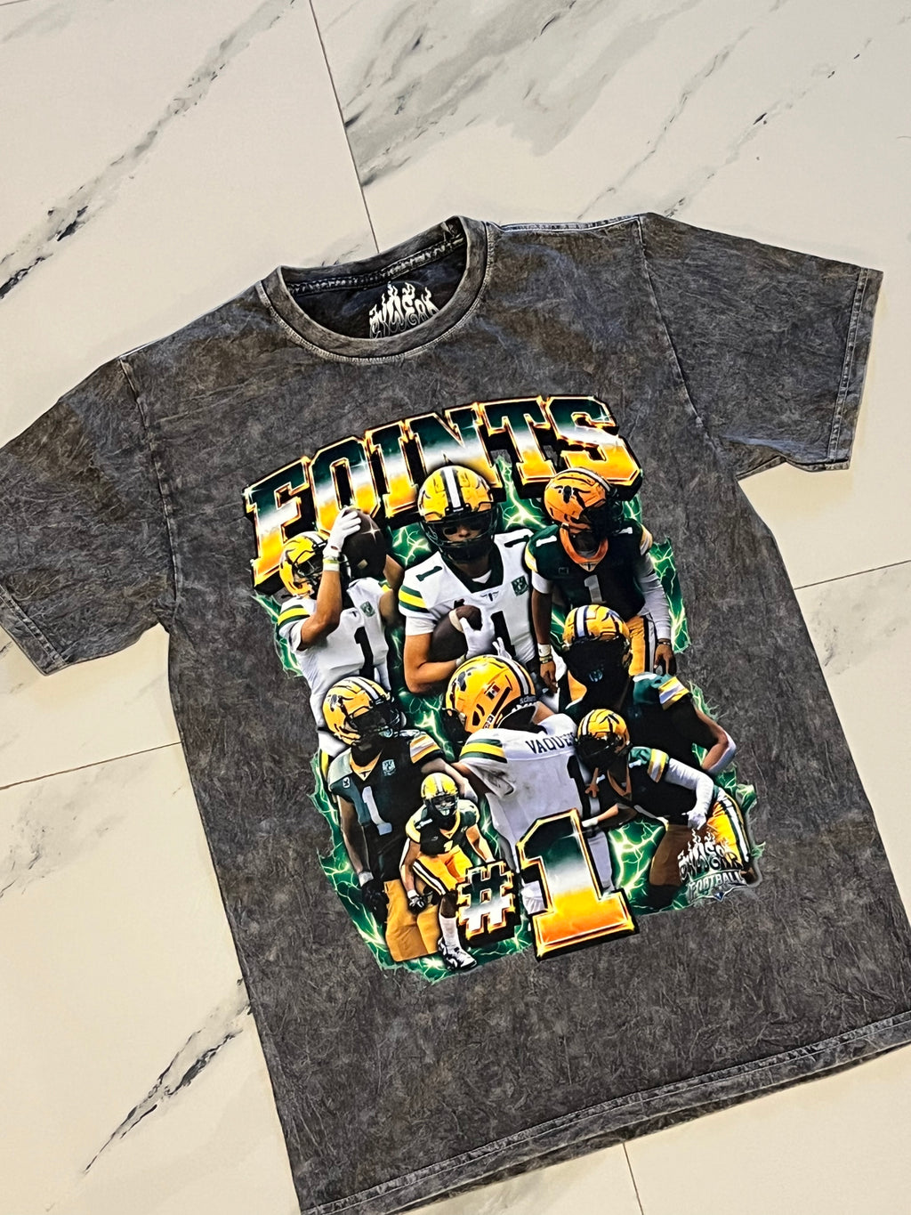 PLAYERA PERSONALIZADA FUTBOL AMERICANO- DESLAVADA