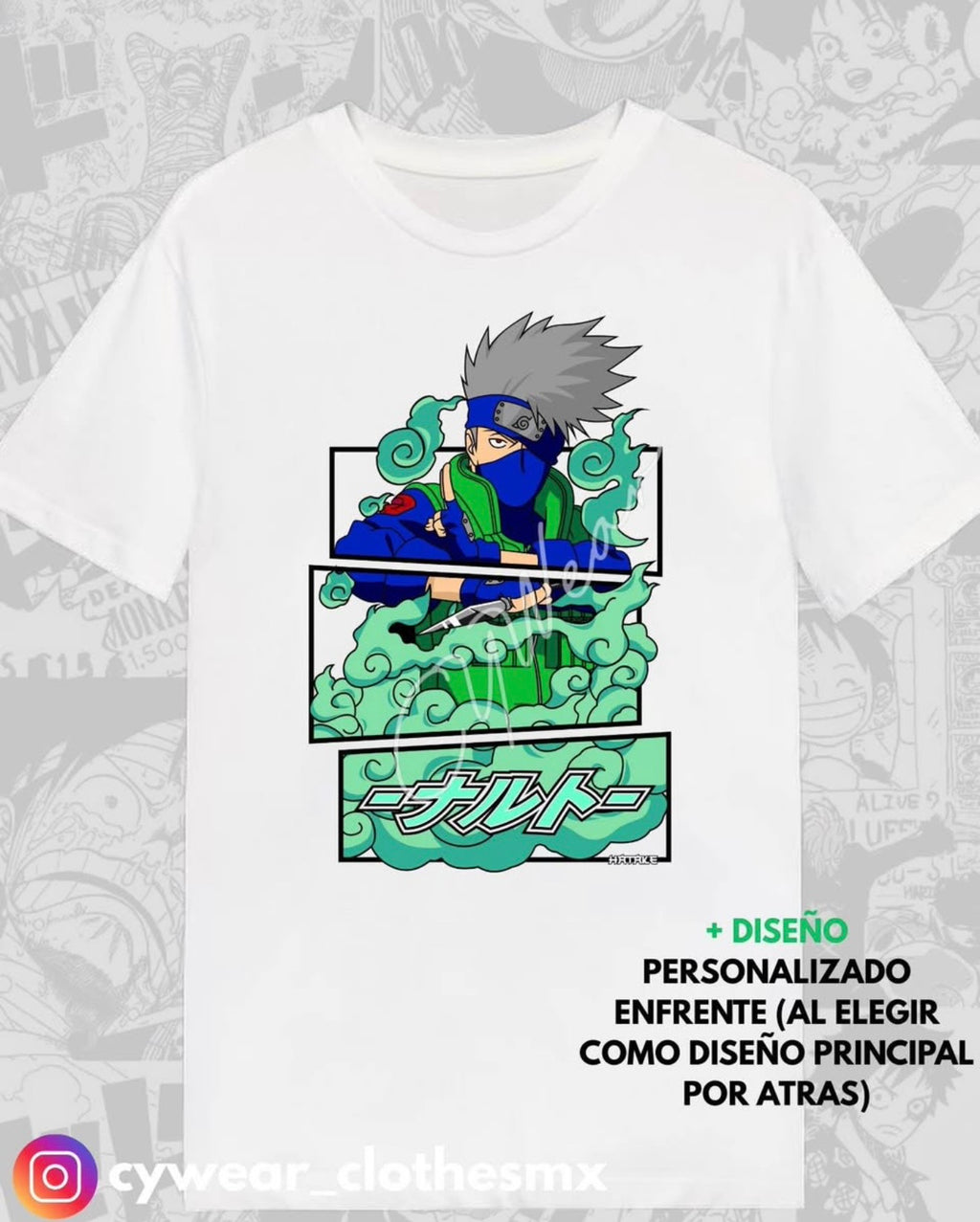 🍥✨ Playera Naruto – Elige tu Personaje Favorito 🥷🔥