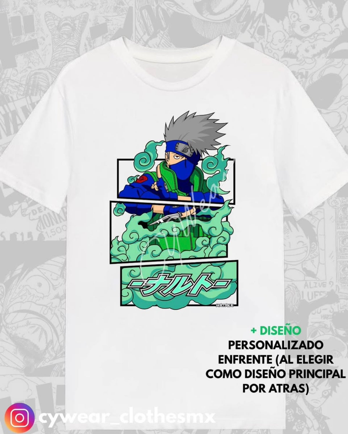 🍥✨ Playera Naruto – Elige tu Personaje Favorito 🥷🔥