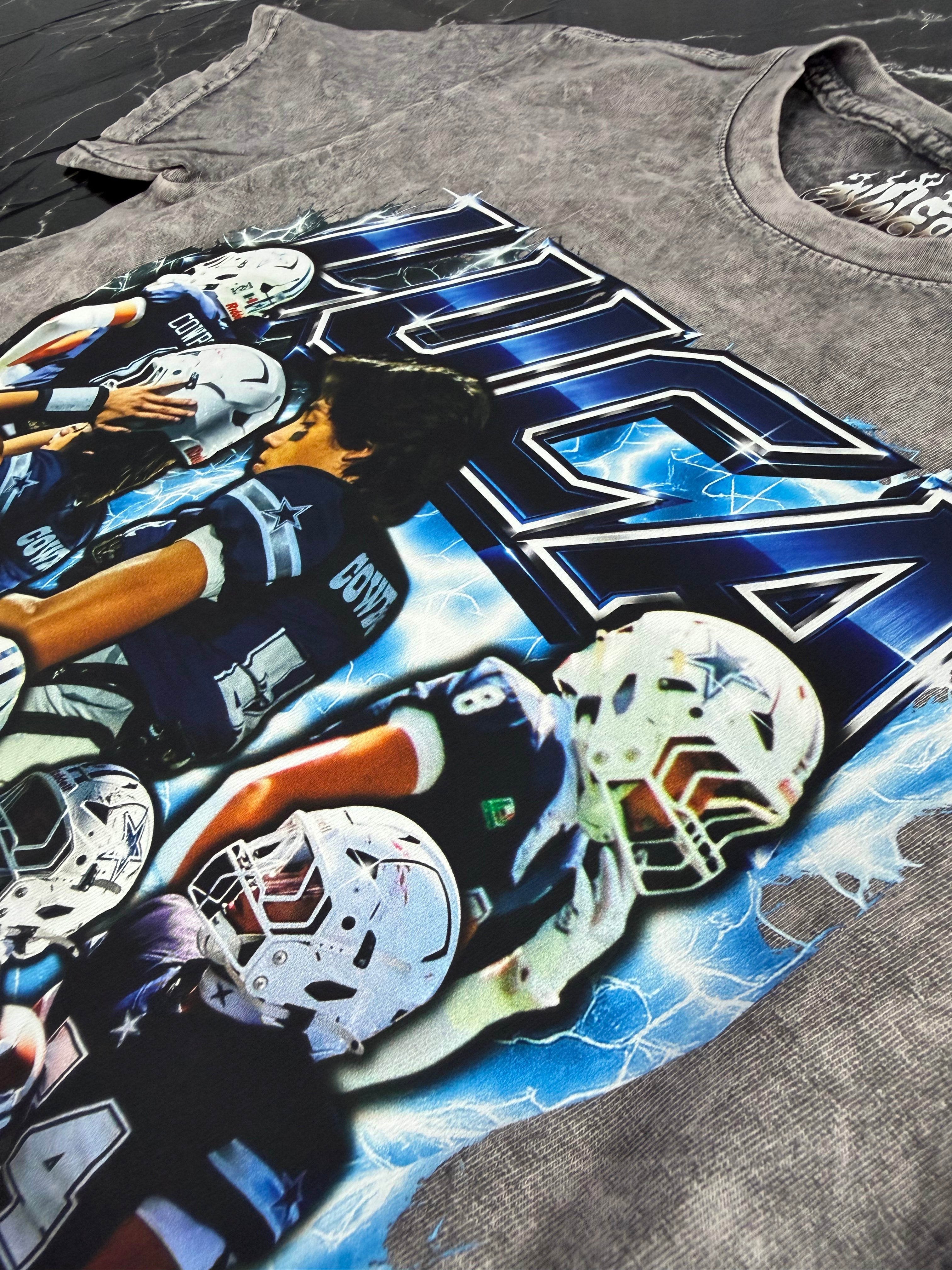 PLAYERA PERSONALIZADA FUTBOL AMERICANO- DESLAVADA 🏈