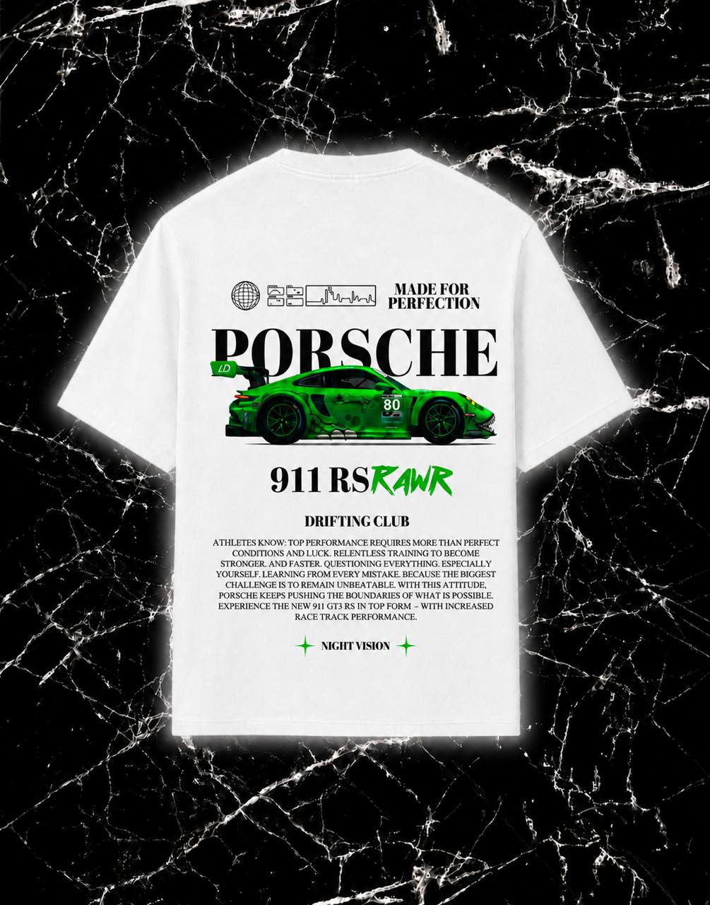 Playera y Sudadera Porsche 911 RS – Drifting Club 🏎️💚